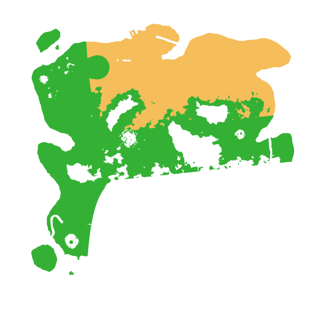 Biome Rust Map: Procedural Map, Size: 3500, Seed: 909334246