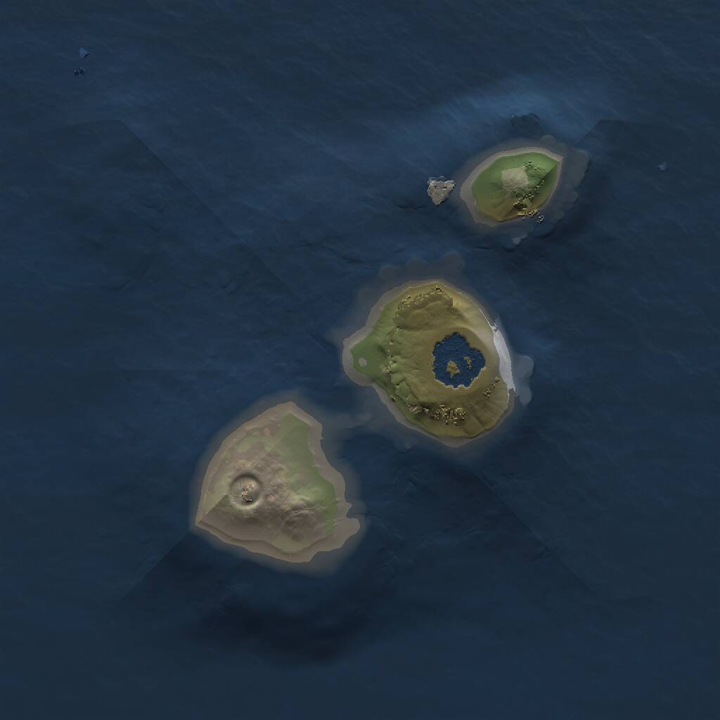 Rust Map: Procedural Map, Size: 1400, Seed: 12204, 1 Monuments