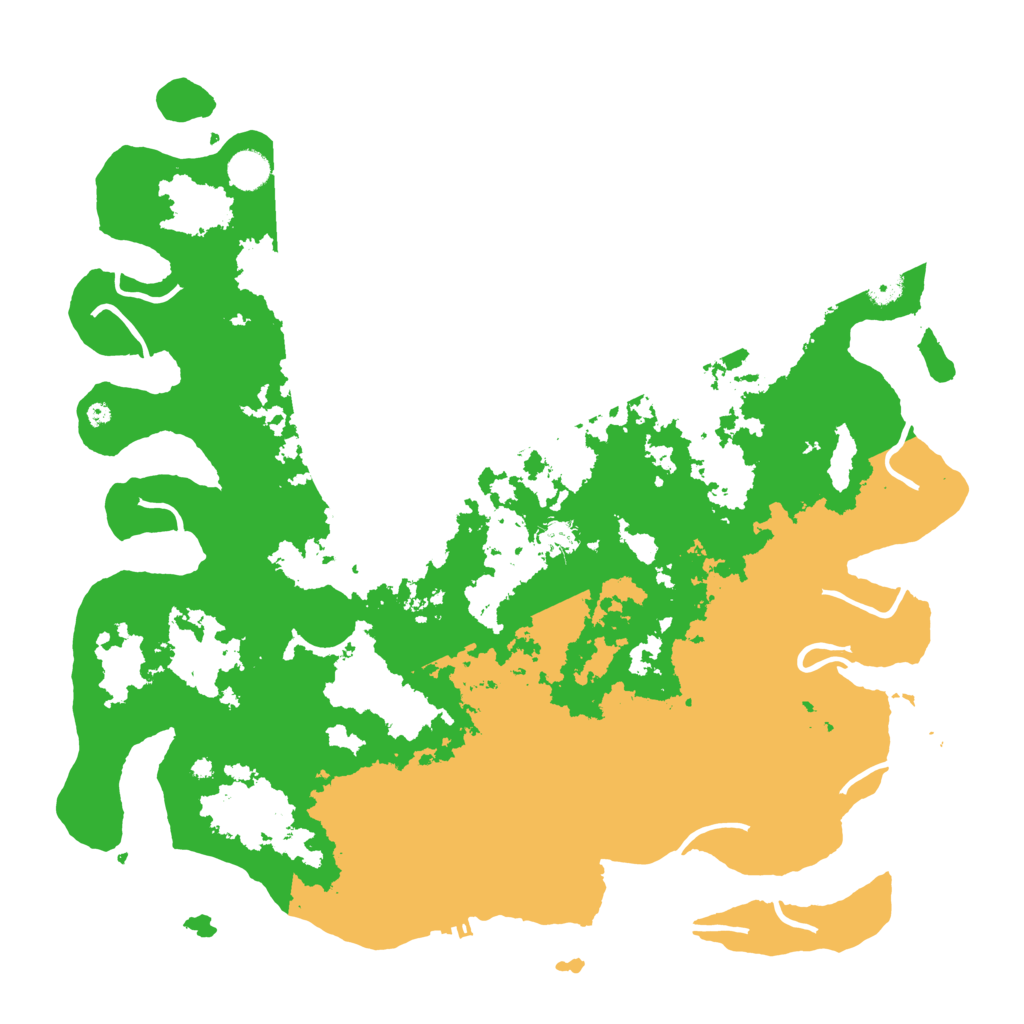 Biome Rust Map: Procedural Map, Size: 4500, Seed: 374277284