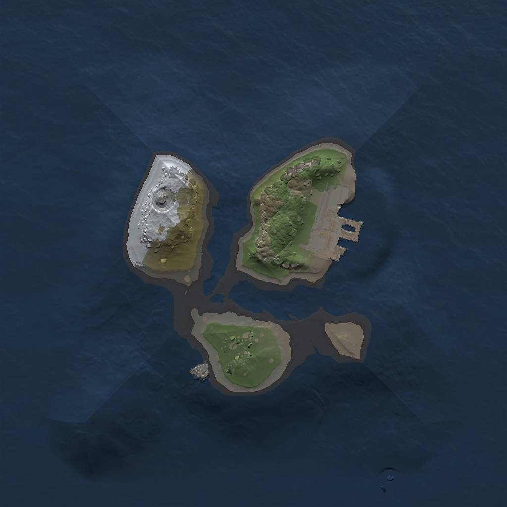 Rust Map: Procedural Map, Size: 1500, Seed: 715909249, 5 Monuments