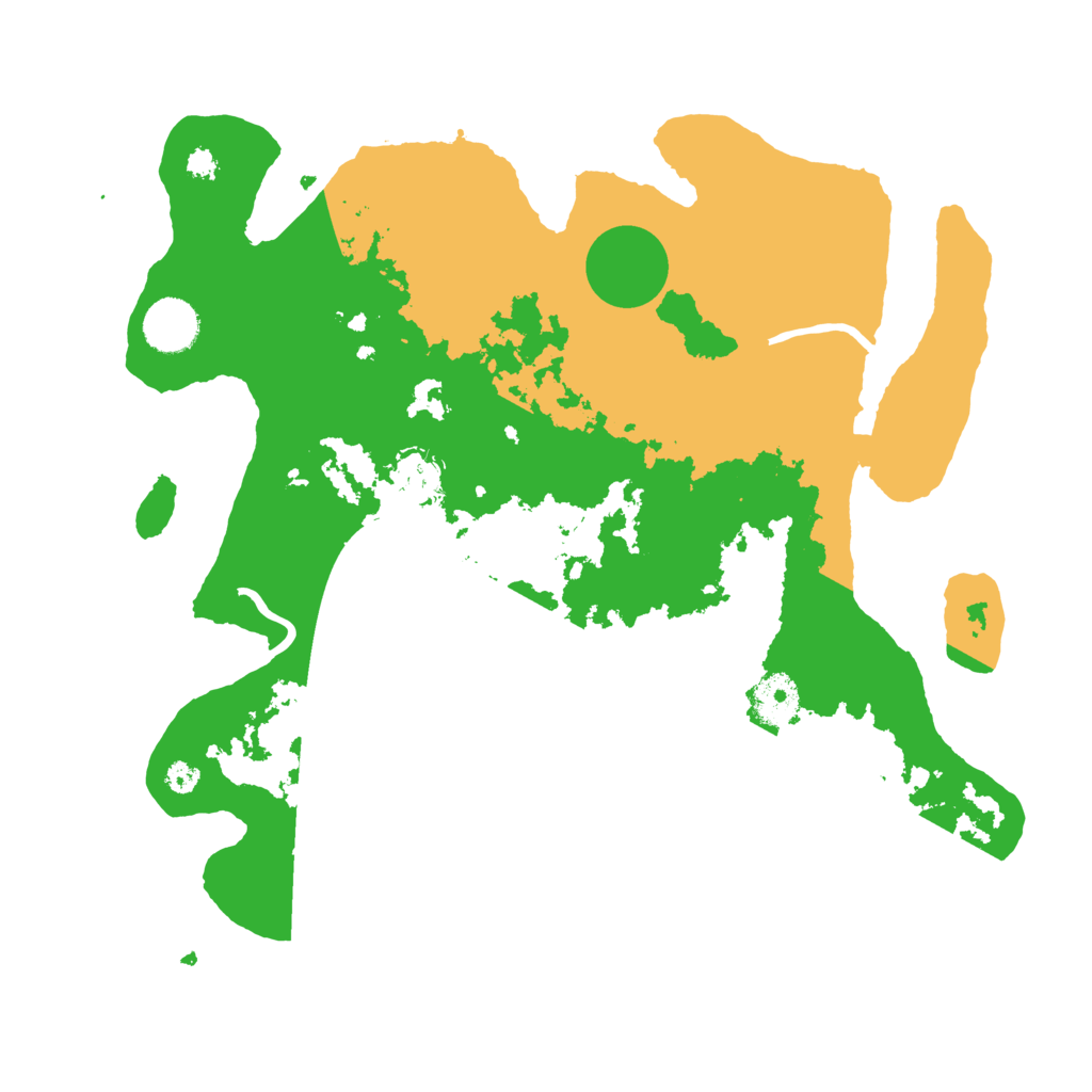 Biome Rust Map: Procedural Map, Size: 3500, Seed: 444350279