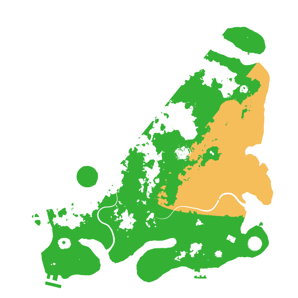 Biome Rust Map: Procedural Map, Size: 3700, Seed: 1409958974