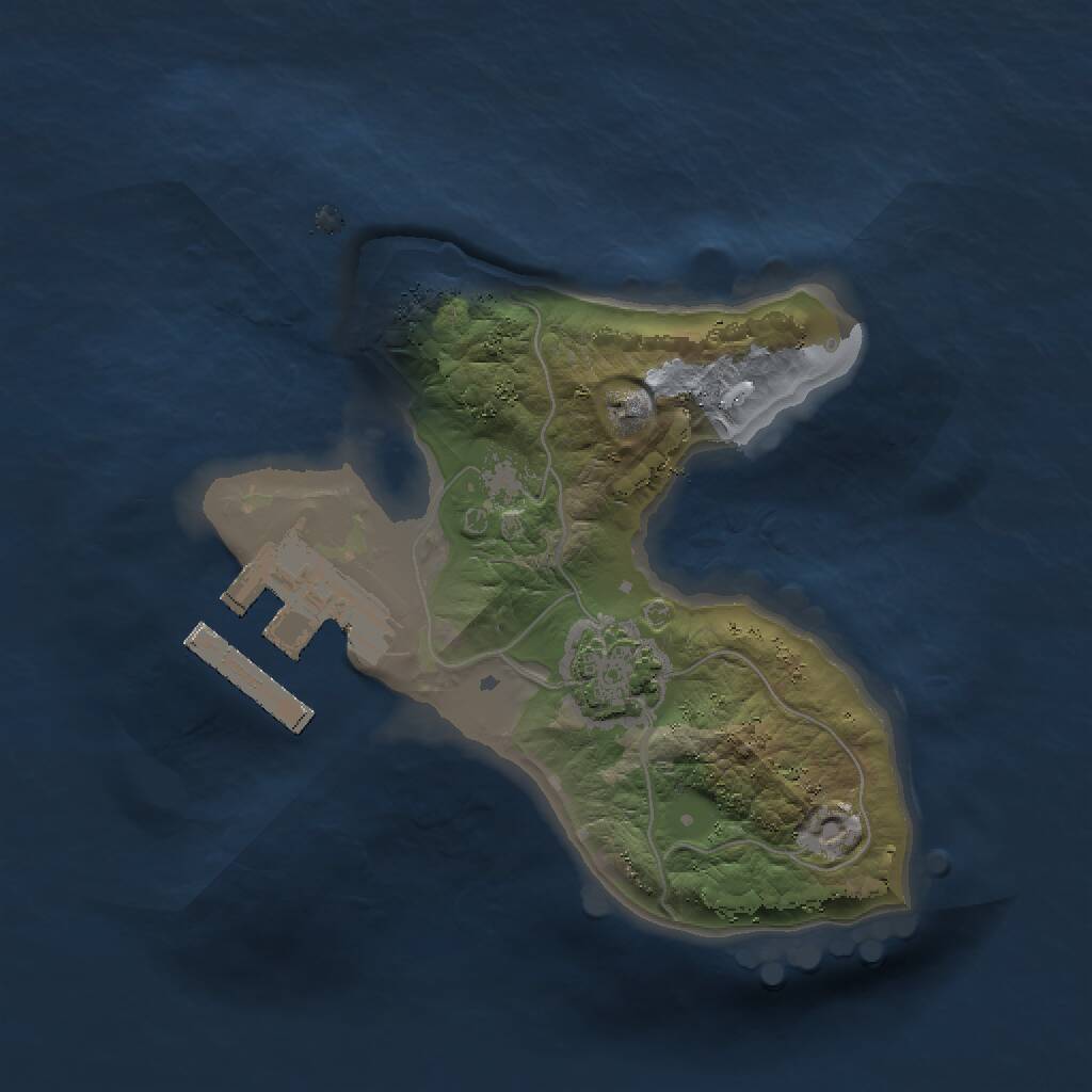 Rust Map: Procedural Map, Size: 1500, Seed: 2314, 3 Monuments