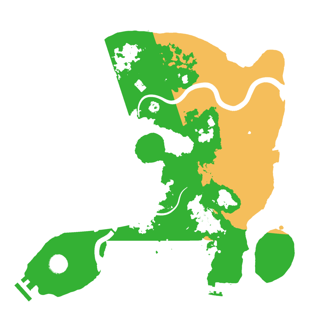 Biome Rust Map: Procedural Map, Size: 3000, Seed: 831730893