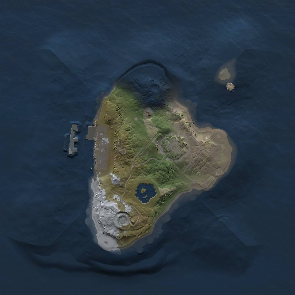 Rust Map: Procedural Map, Size: 1500, Seed: 6137134, 3 Monuments