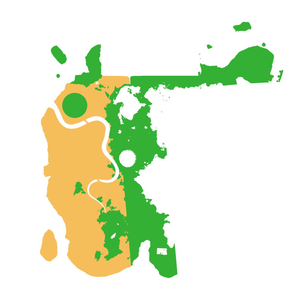 Biome Rust Map: Procedural Map, Size: 3200, Seed: 182462146