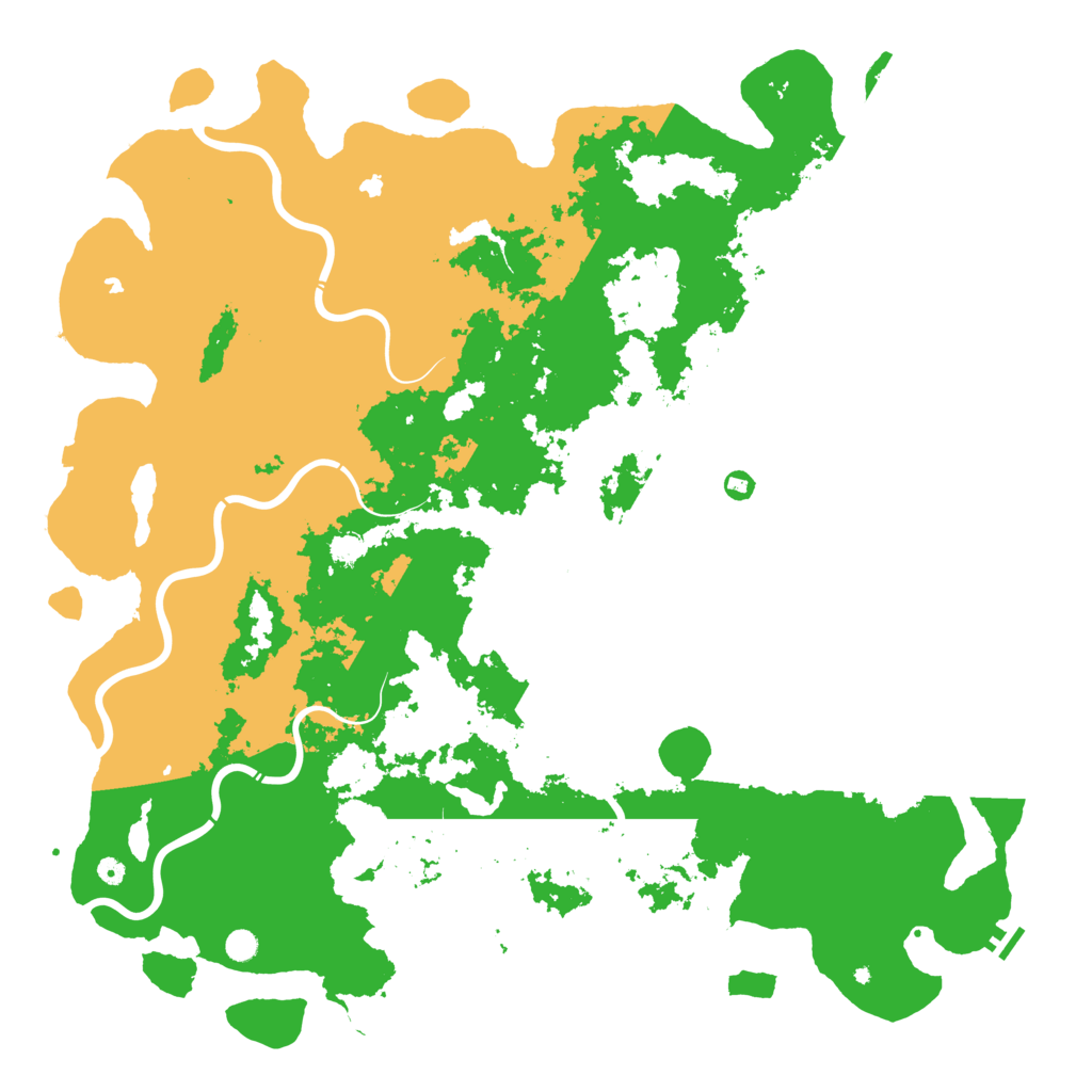 Biome Rust Map: Procedural Map, Size: 6000, Seed: 624802