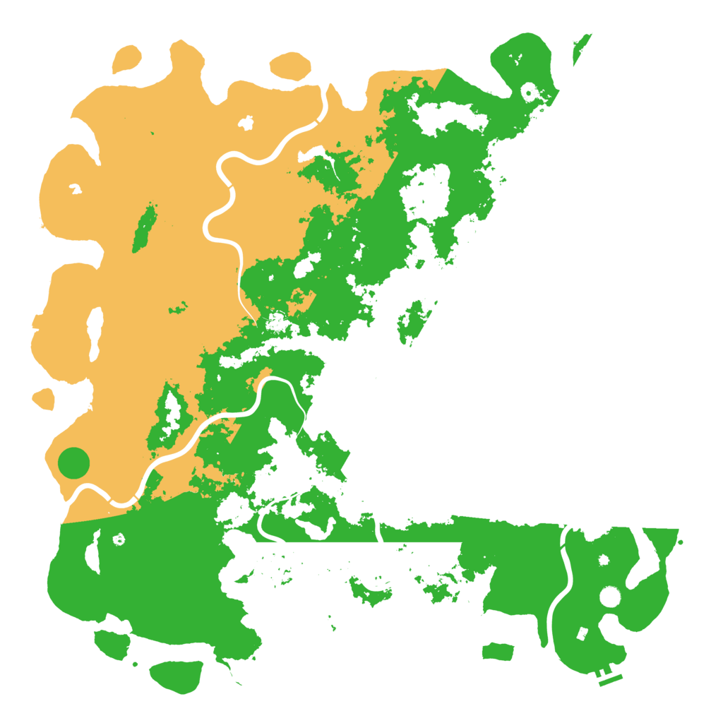 Biome Rust Map: Procedural Map, Size: 6000, Seed: 624802