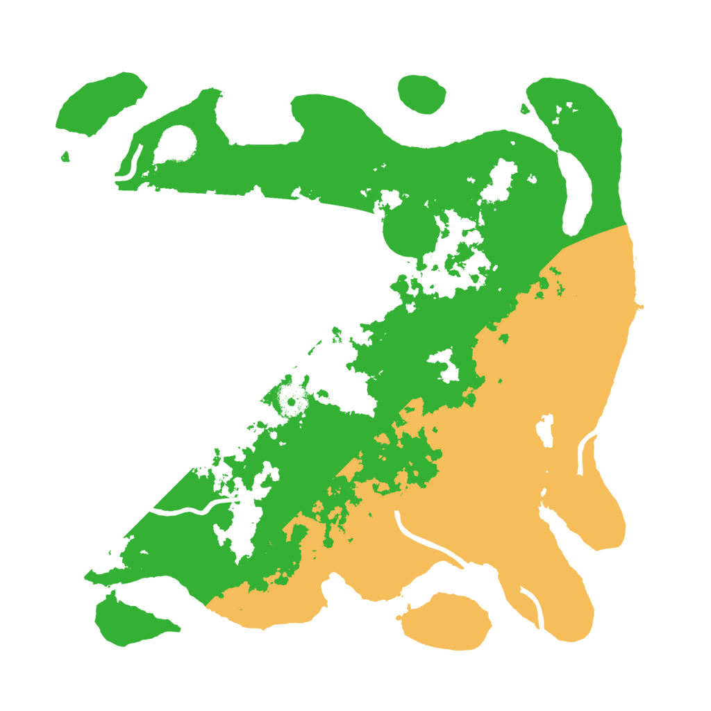 Biome Rust Map: Procedural Map, Size: 3500, Seed: 8008135