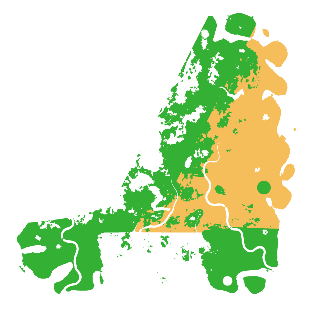 Biome Rust Map: Procedural Map, Size: 6000, Seed: 54070877