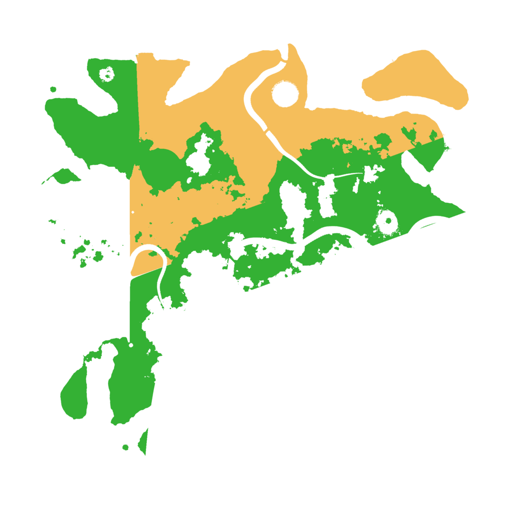 Biome Rust Map: Procedural Map, Size: 3500, Seed: 17453064