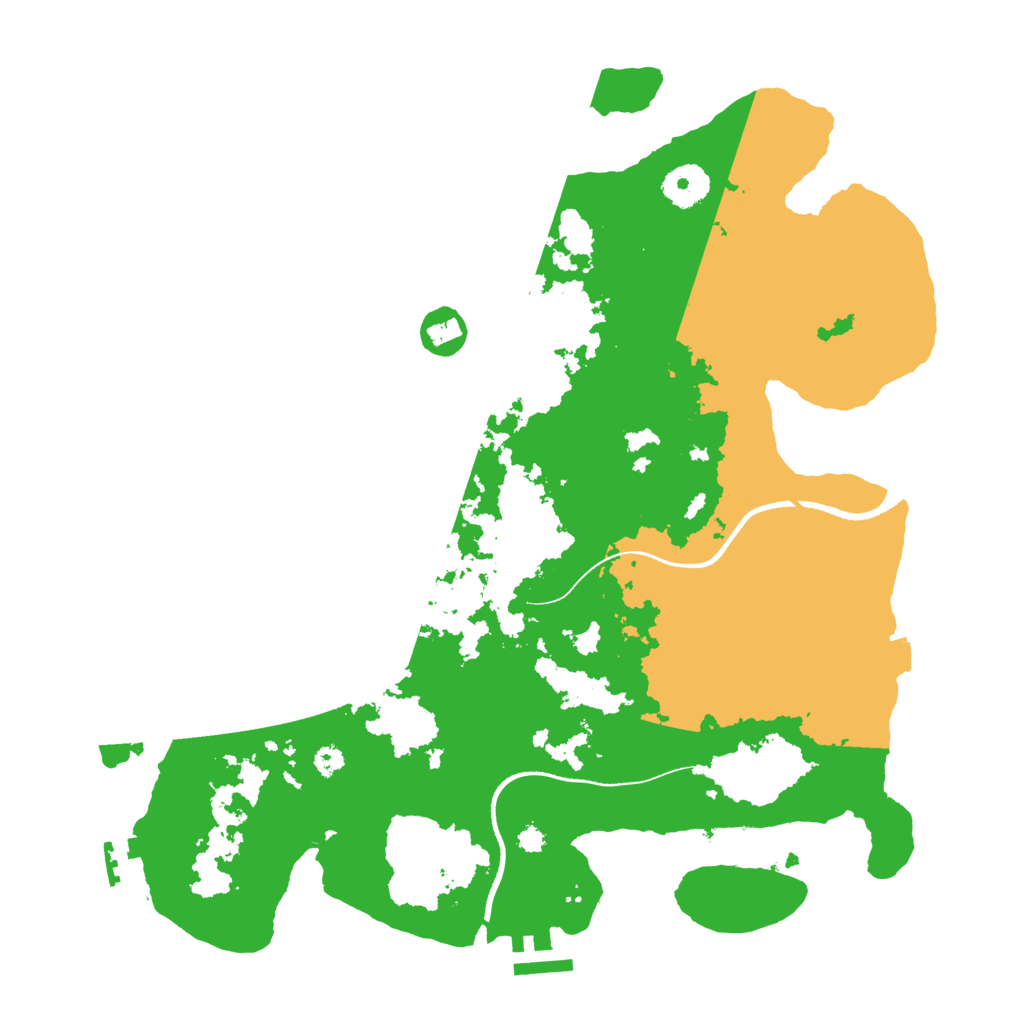 Biome Rust Map: Procedural Map, Size: 3500, Seed: 16011995