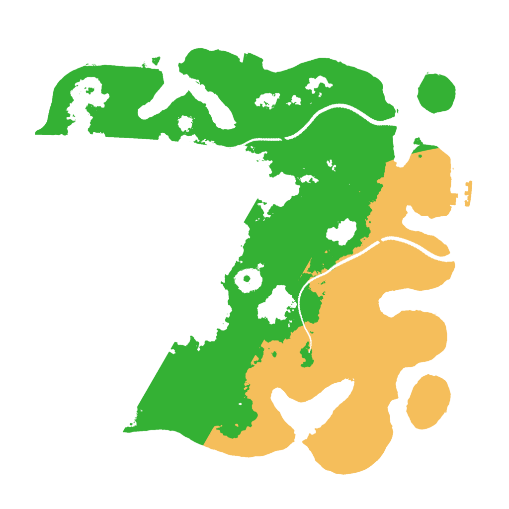 Biome Rust Map: Procedural Map, Size: 3000, Seed: 108425526