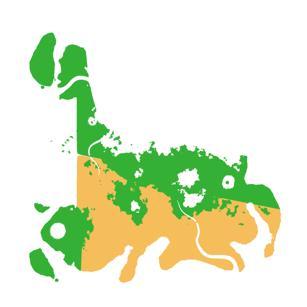 Biome Rust Map: Procedural Map, Size: 3500, Seed: 2101141590