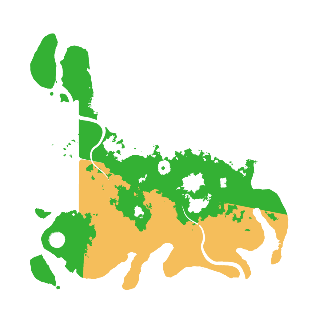 Biome Rust Map: Procedural Map, Size: 3500, Seed: 2101141590