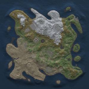 Thumbnail Rust Map: Procedural Map, Size: 3500, Seed: 829234659, 18 Monuments