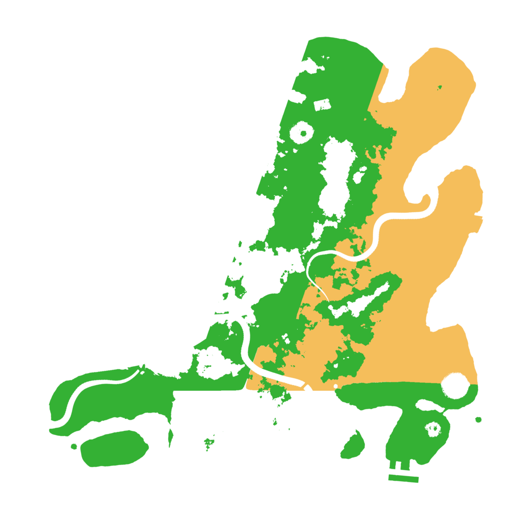 Biome Rust Map: Procedural Map, Size: 3500, Seed: 28467