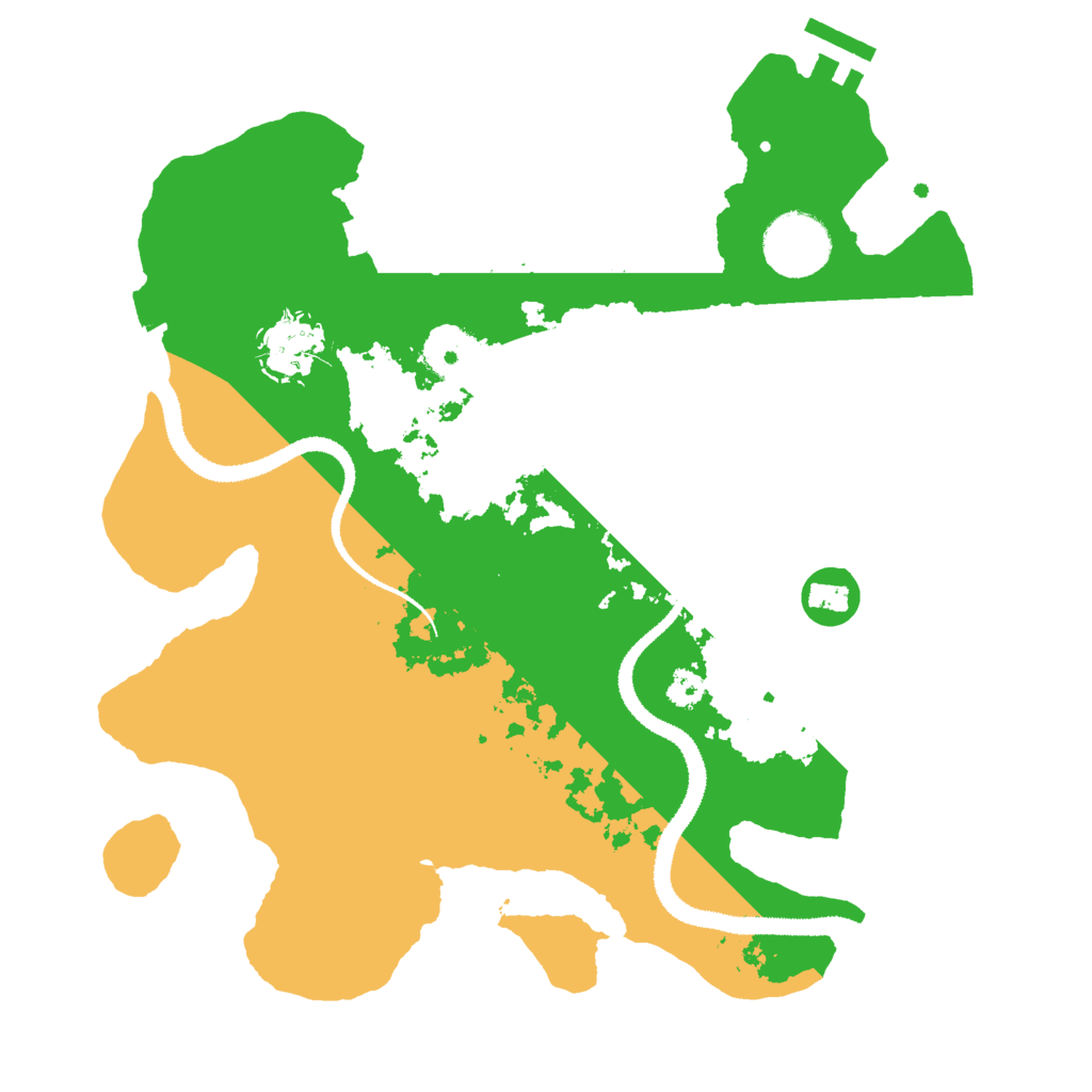 Biome Rust Map: Procedural Map, Size: 3000, Seed: 2079921286