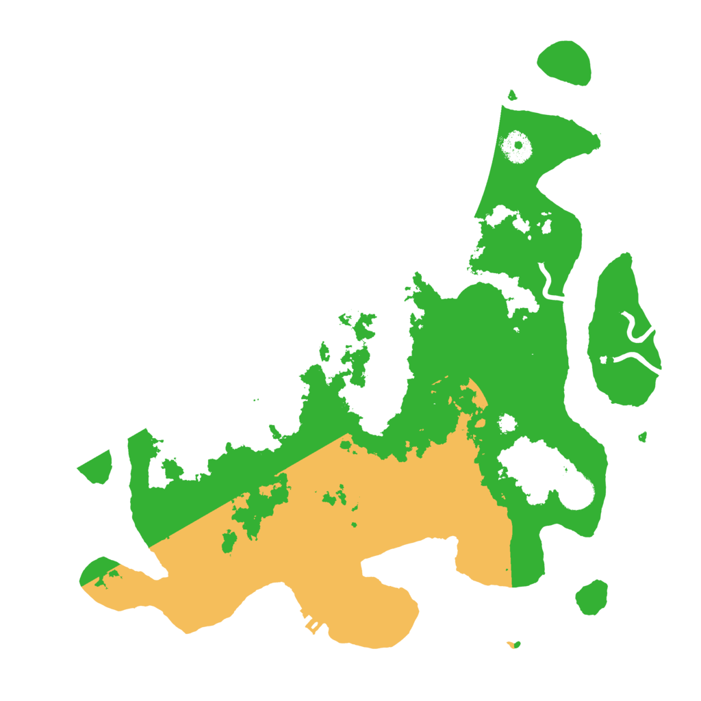 Biome Rust Map: Procedural Map, Size: 3500, Seed: 731912850
