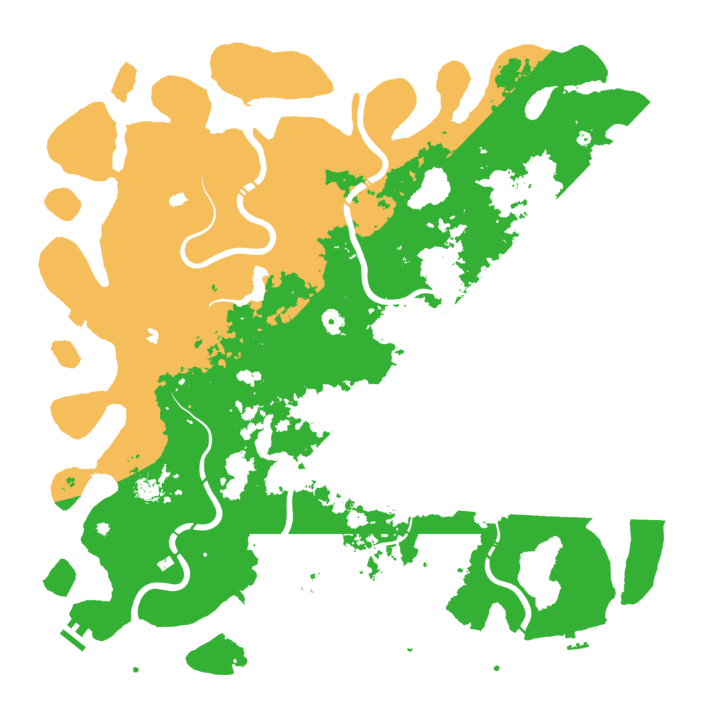 Biome Rust Map: Procedural Map, Size: 5000, Seed: 182273