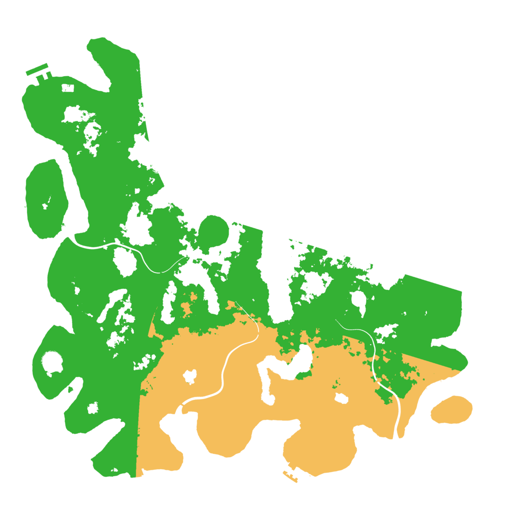 Biome Rust Map: Procedural Map, Size: 4500, Seed: 4569874