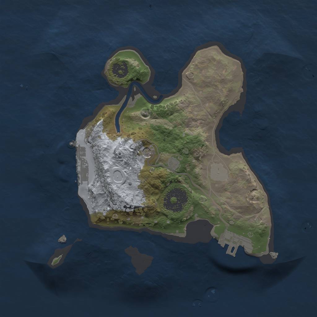 Rust Map: Procedural Map, Size: 2000, Seed: 43865623, 8 Monuments