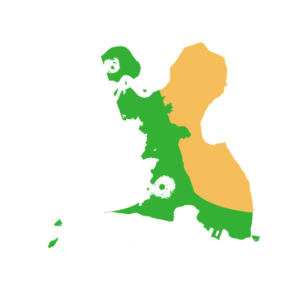 Biome Rust Map: Procedural Map, Size: 2000, Seed: 43865623