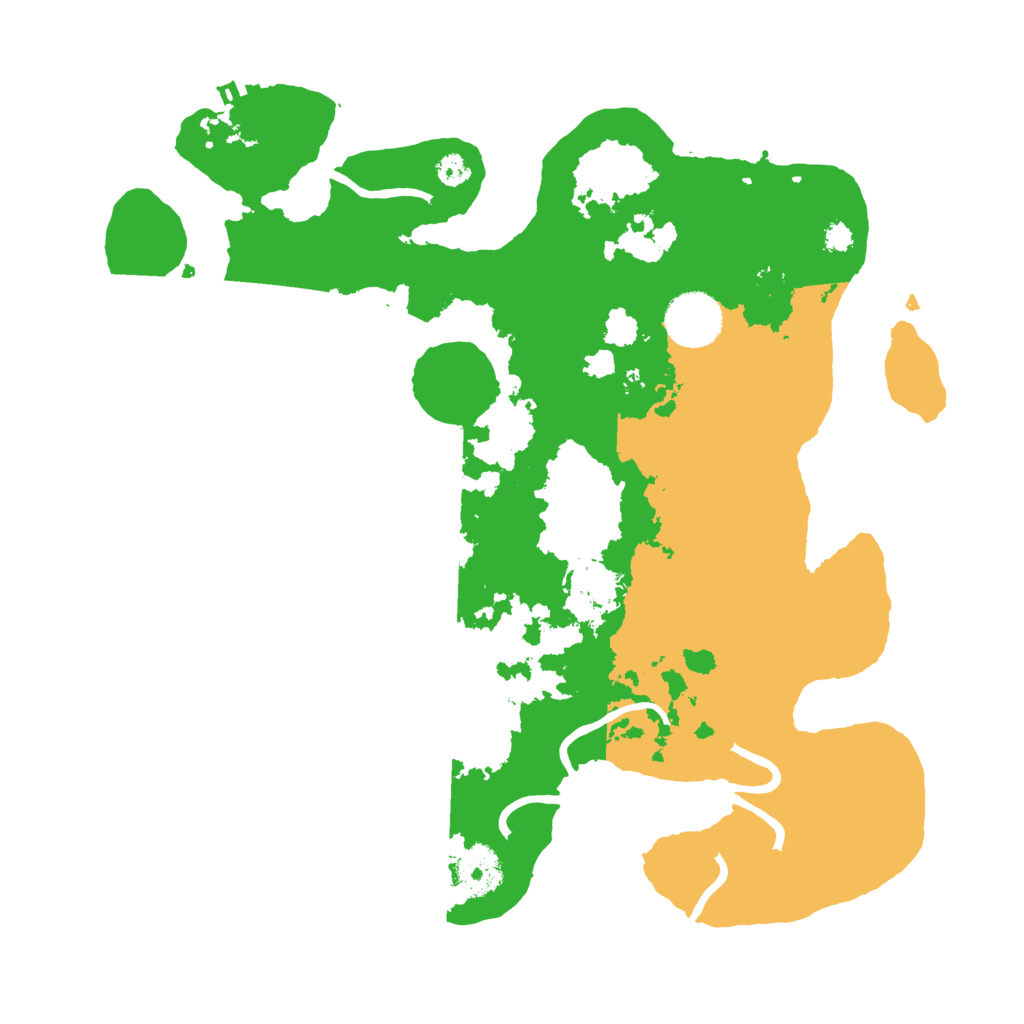 Biome Rust Map: Procedural Map, Size: 3300, Seed: 201974752