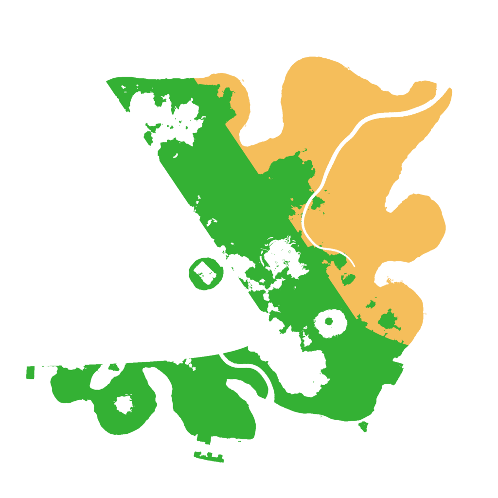 Biome Rust Map: Procedural Map, Size: 2500, Seed: 13823