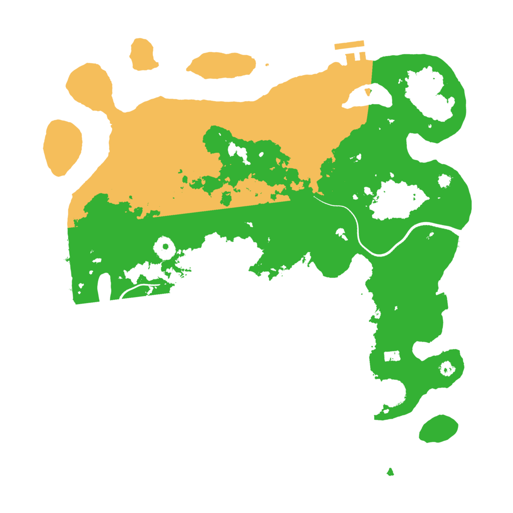 Biome Rust Map: Procedural Map, Size: 3500, Seed: 1548101333
