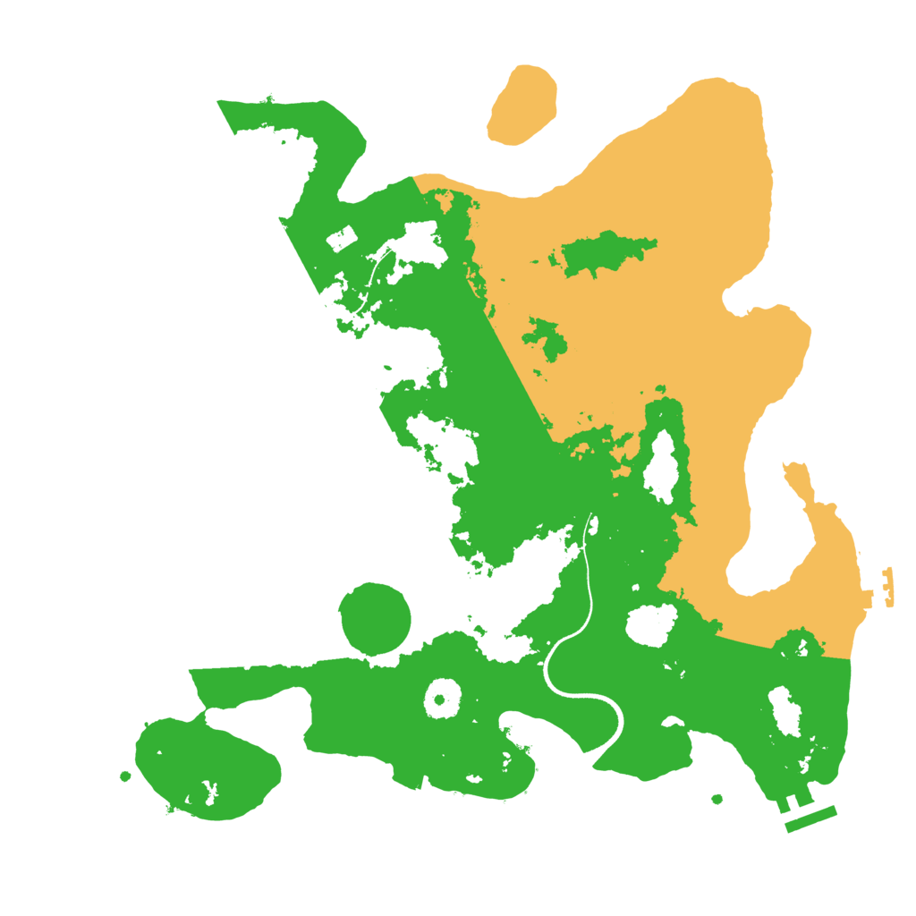 Biome Rust Map: Procedural Map, Size: 3500, Seed: 731912810