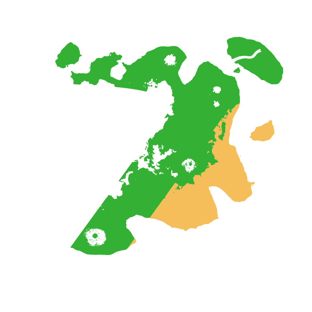 Biome Rust Map: Procedural Map, Size: 2500, Seed: 76337