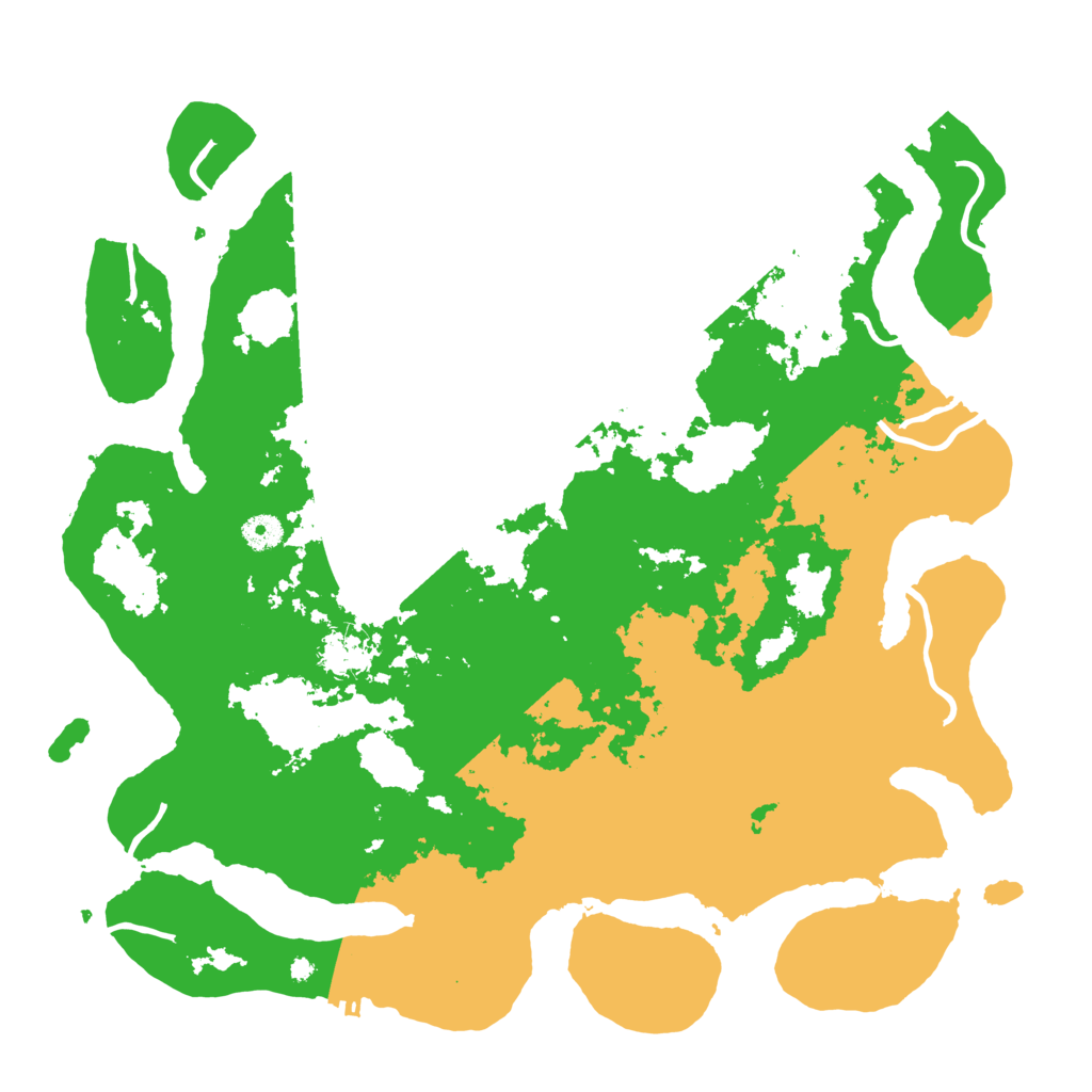Biome Rust Map: Procedural Map, Size: 4300, Seed: 1597601127