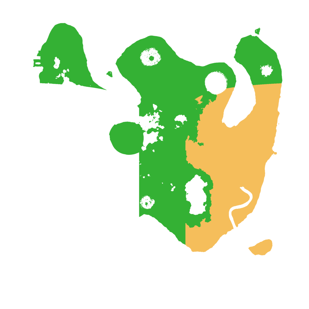 Biome Rust Map: Procedural Map, Size: 2500, Seed: 1398017024