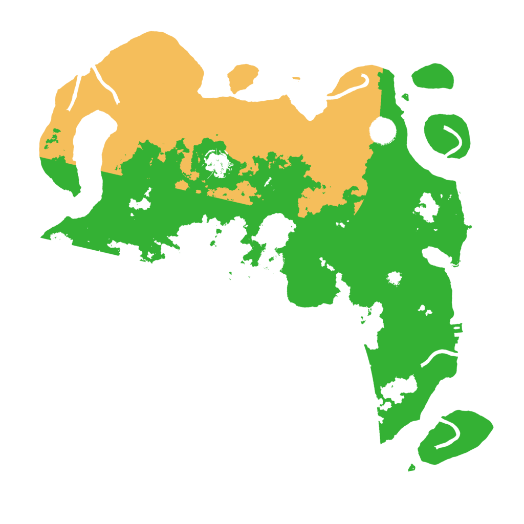 Biome Rust Map: Procedural Map, Size: 3500, Seed: 297595299