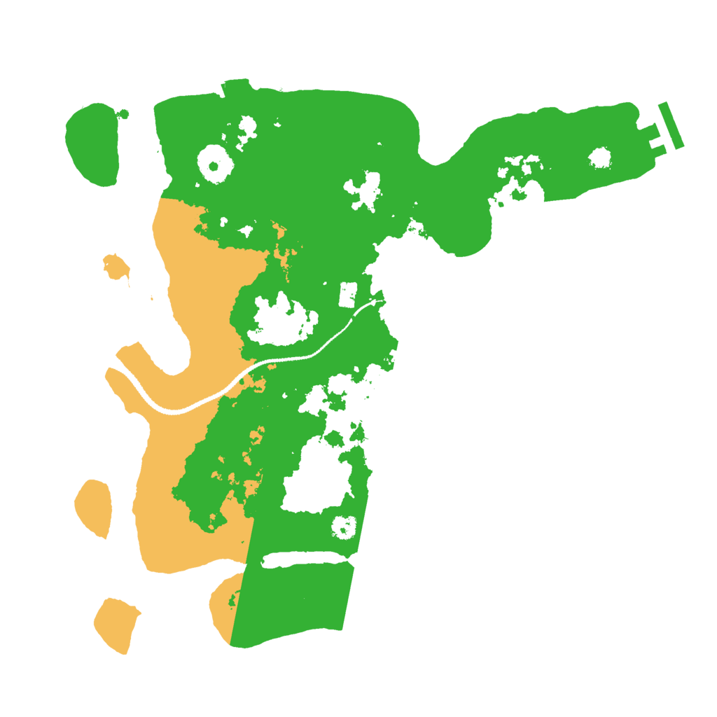 Biome Rust Map: Procedural Map, Size: 3000, Seed: 2536
