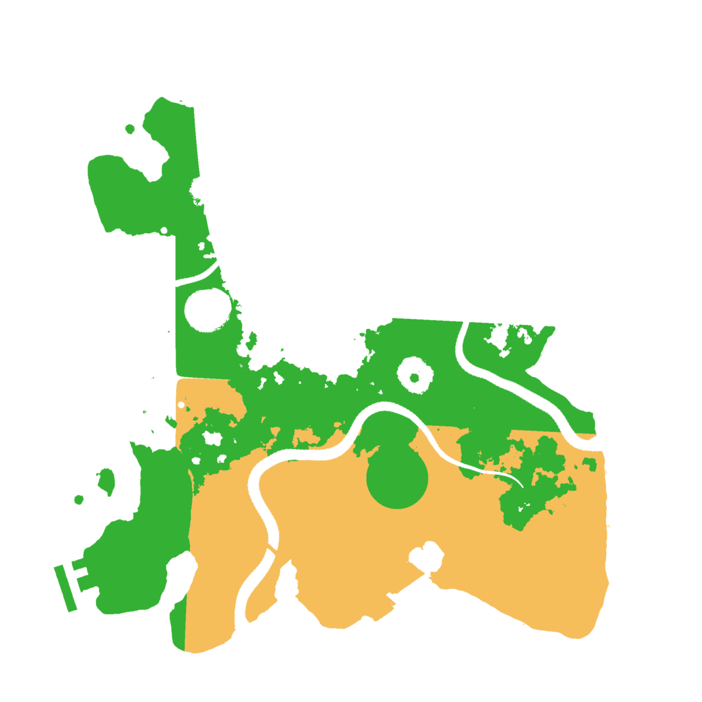 Biome Rust Map: Procedural Map, Size: 3000, Seed: 11555