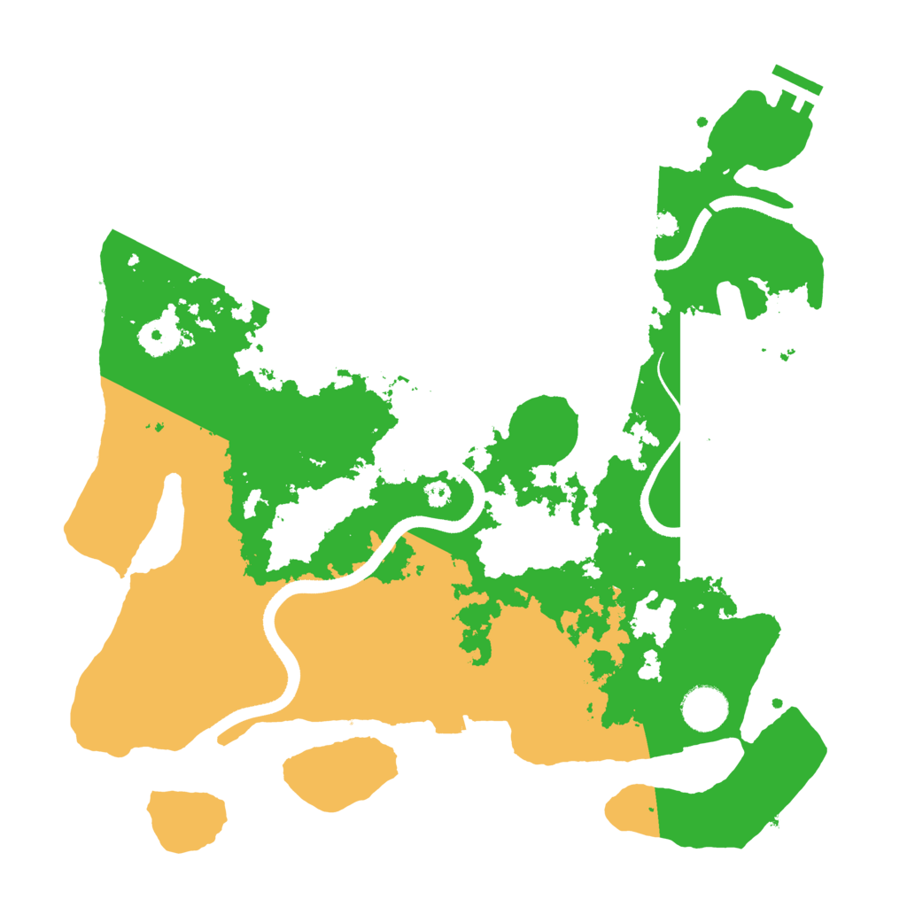 Biome Rust Map: Procedural Map, Size: 3500, Seed: 29232