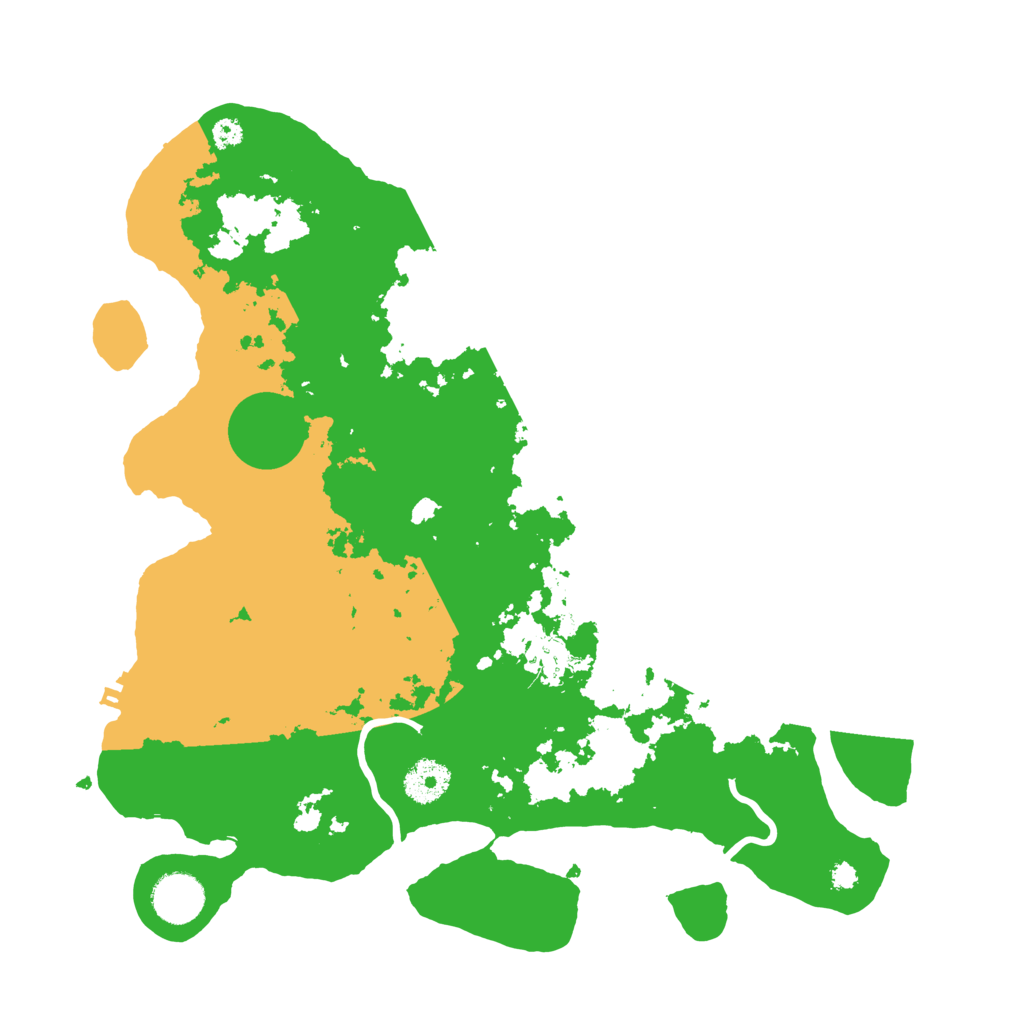 Biome Rust Map: Procedural Map, Size: 3500, Seed: 123333311