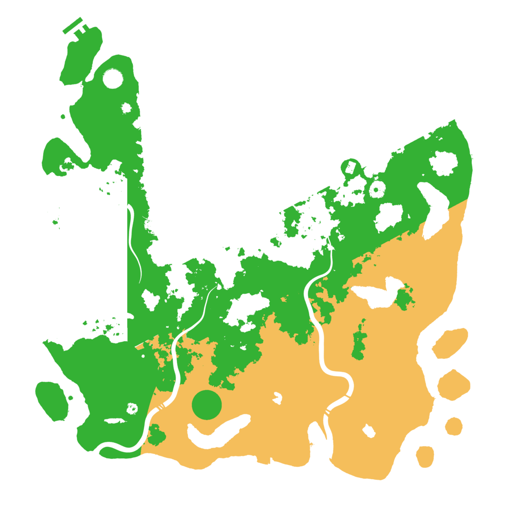 Biome Rust Map: Procedural Map, Size: 4500, Seed: 80080