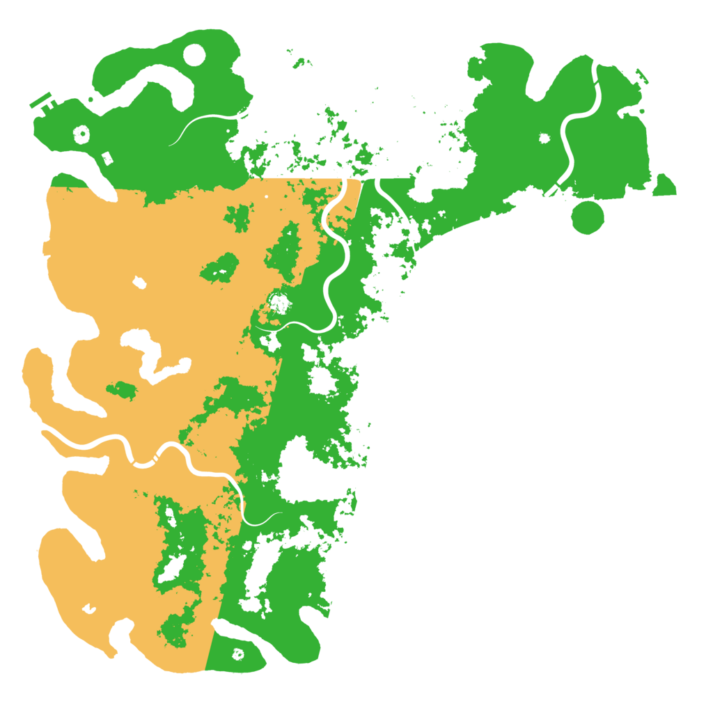 Biome Rust Map: Procedural Map, Size: 6000, Seed: 6521893