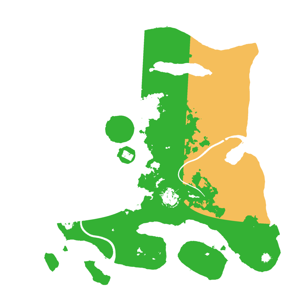 Biome Rust Map: Procedural Map, Size: 3000, Seed: 550245898