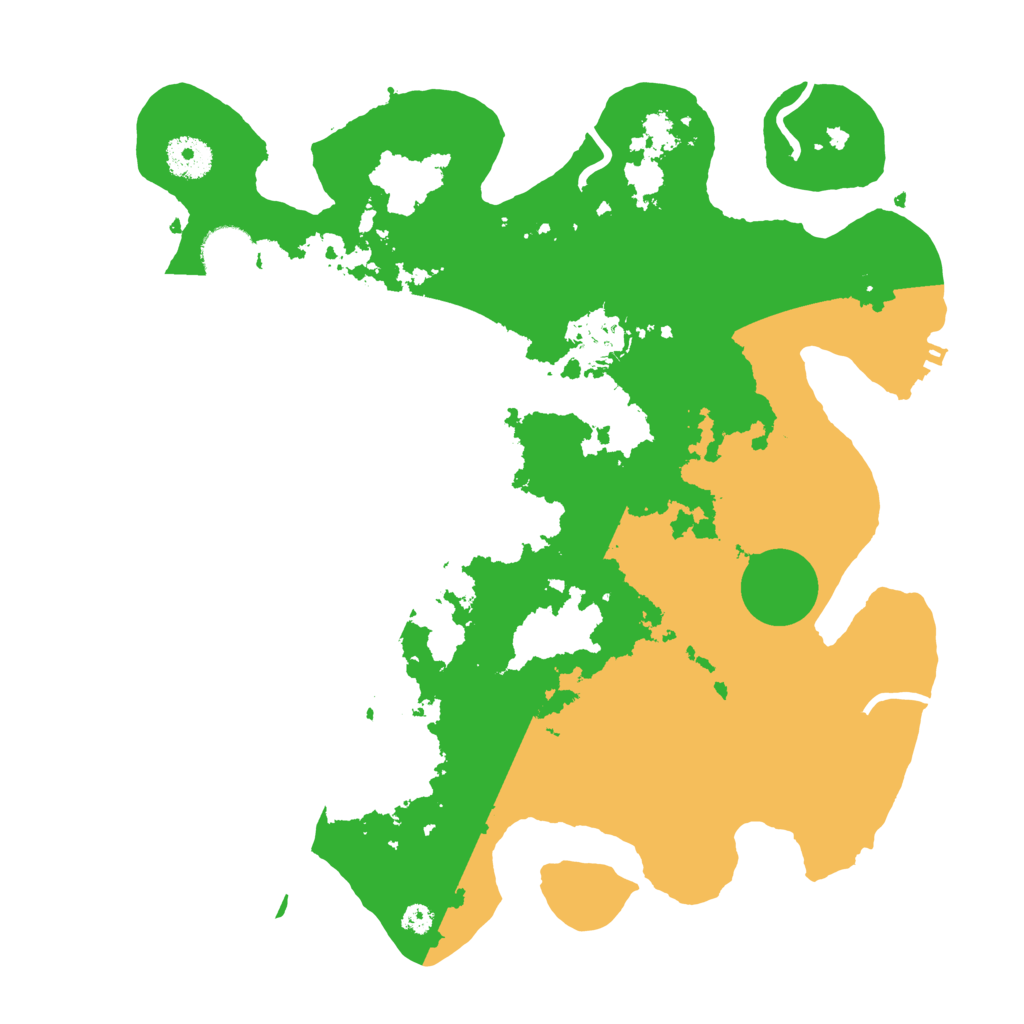 Biome Rust Map: Procedural Map, Size: 3500, Seed: 383370058