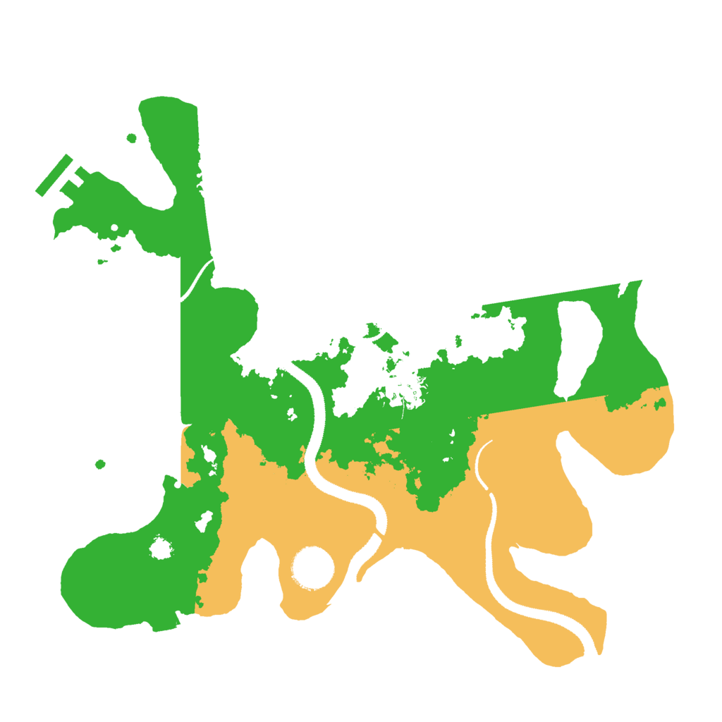 Biome Rust Map: Procedural Map, Size: 3000, Seed: 4193051