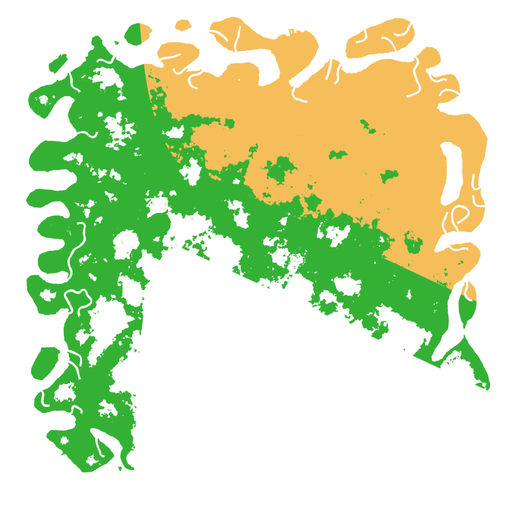 Biome Rust Map: Procedural Map, Size: 6000, Seed: 657254