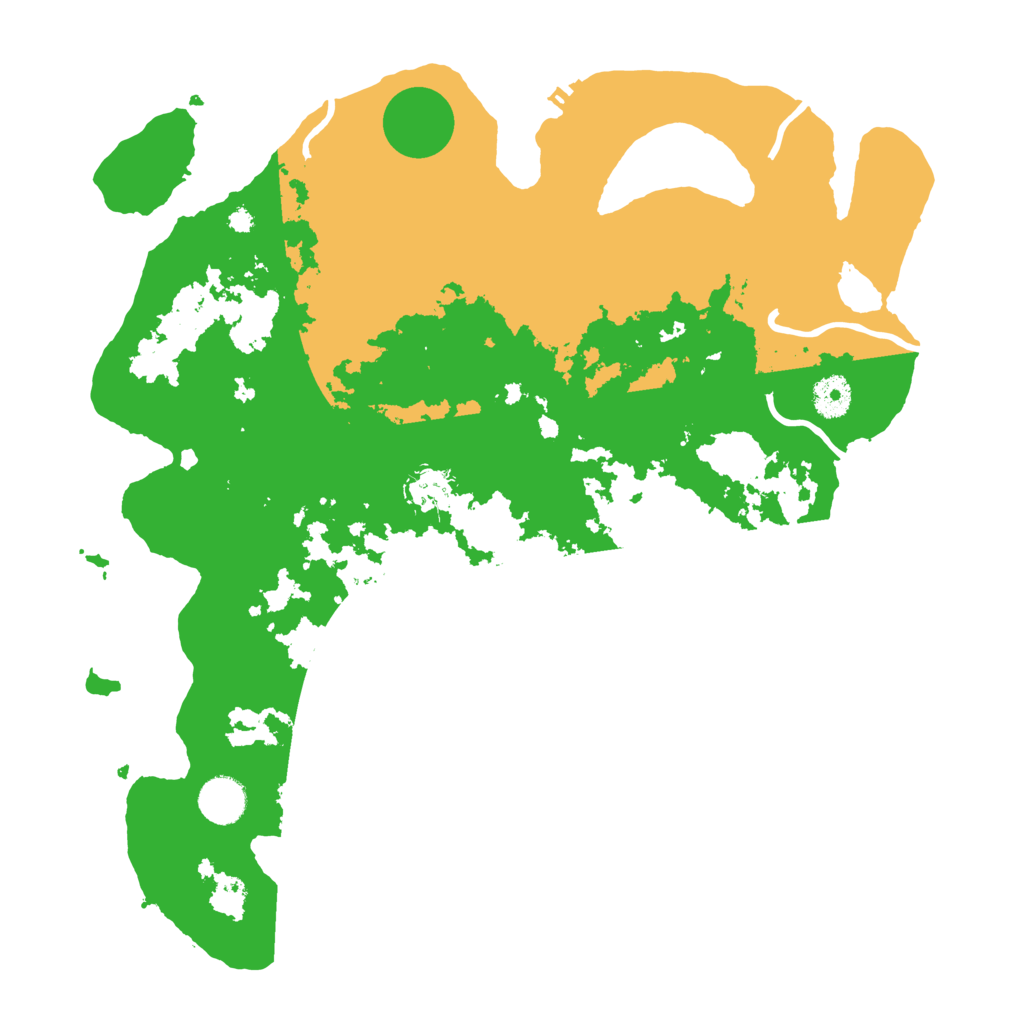 Biome Rust Map: Procedural Map, Size: 3800, Seed: 65465465