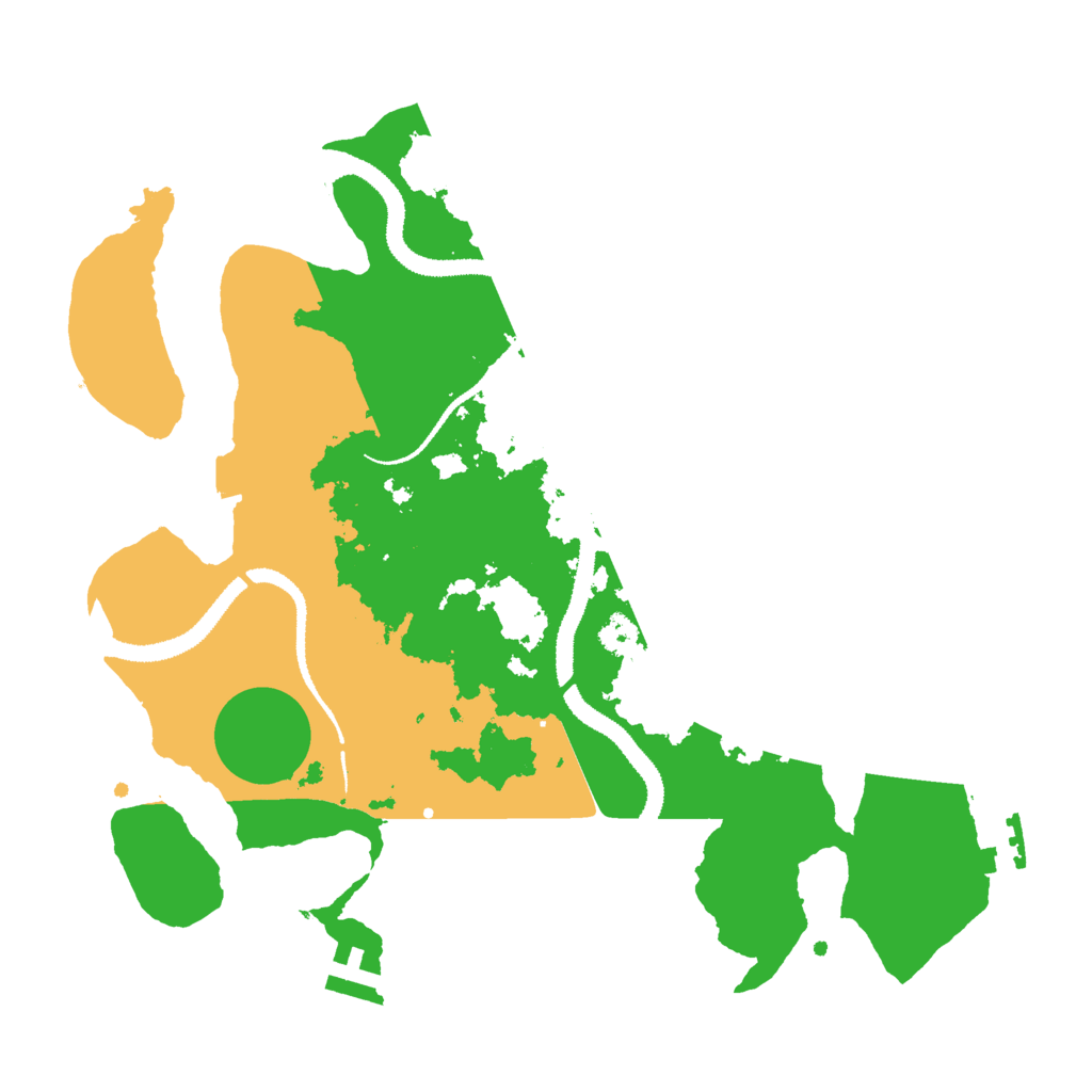 Biome Rust Map: Procedural Map, Size: 3000, Seed: 55526