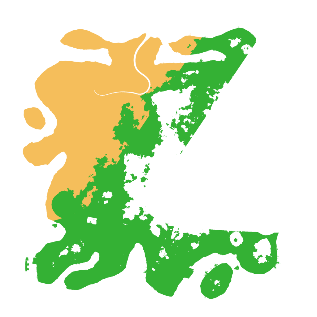 Biome Rust Map: Procedural Map, Size: 3500, Seed: 14240055