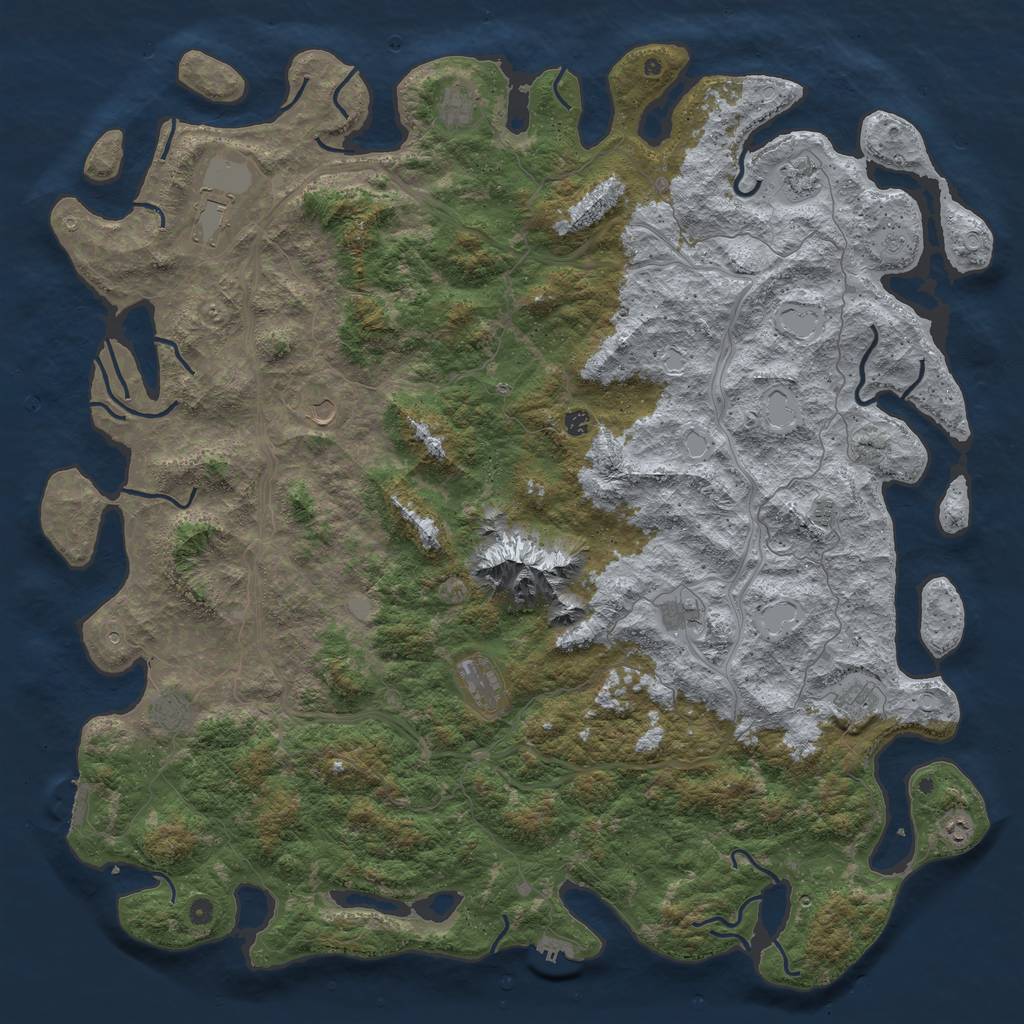 Rust Map: Procedural Map, Size: 6000, Seed: 67756680, 20 Monuments