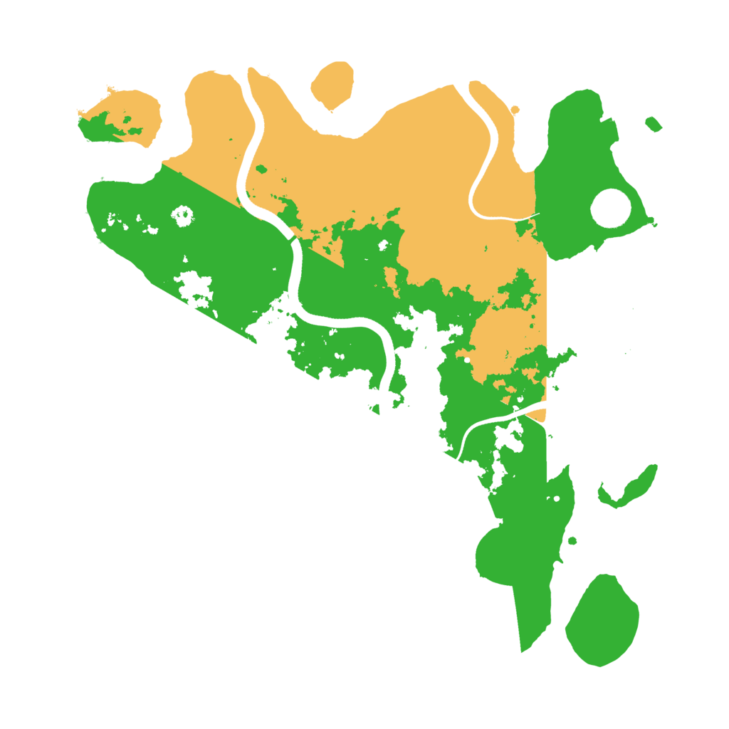 Biome Rust Map: Procedural Map, Size: 3500, Seed: 980918980